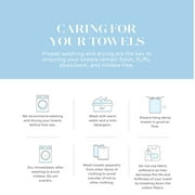 White Classic Hotel Collection Luxury Soft Cotton Hand Towels, Black, 16 x 30, 6 Pack