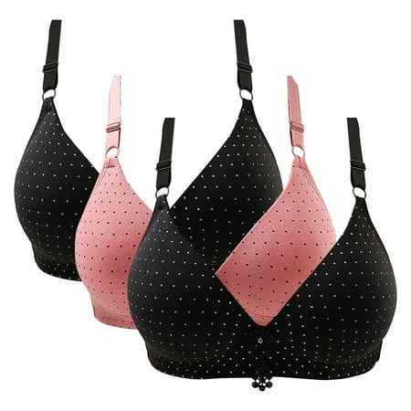 Pavied Bralettes for Women Feelingirl Bra Push Up Bra Thin Laceless Steel Ring Comfortable Breathability Underwear Large Size Brater Buckle Female Bra Seamless Bras Full Coverage Bras Beige M