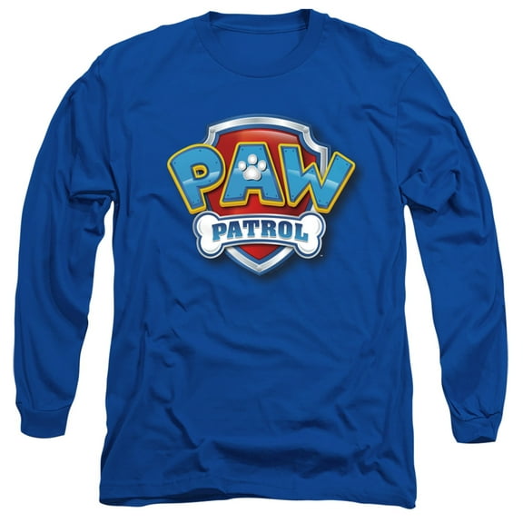 Paw Patrol 3D Logo Unisex Adult Long-Sleeve T Shirt