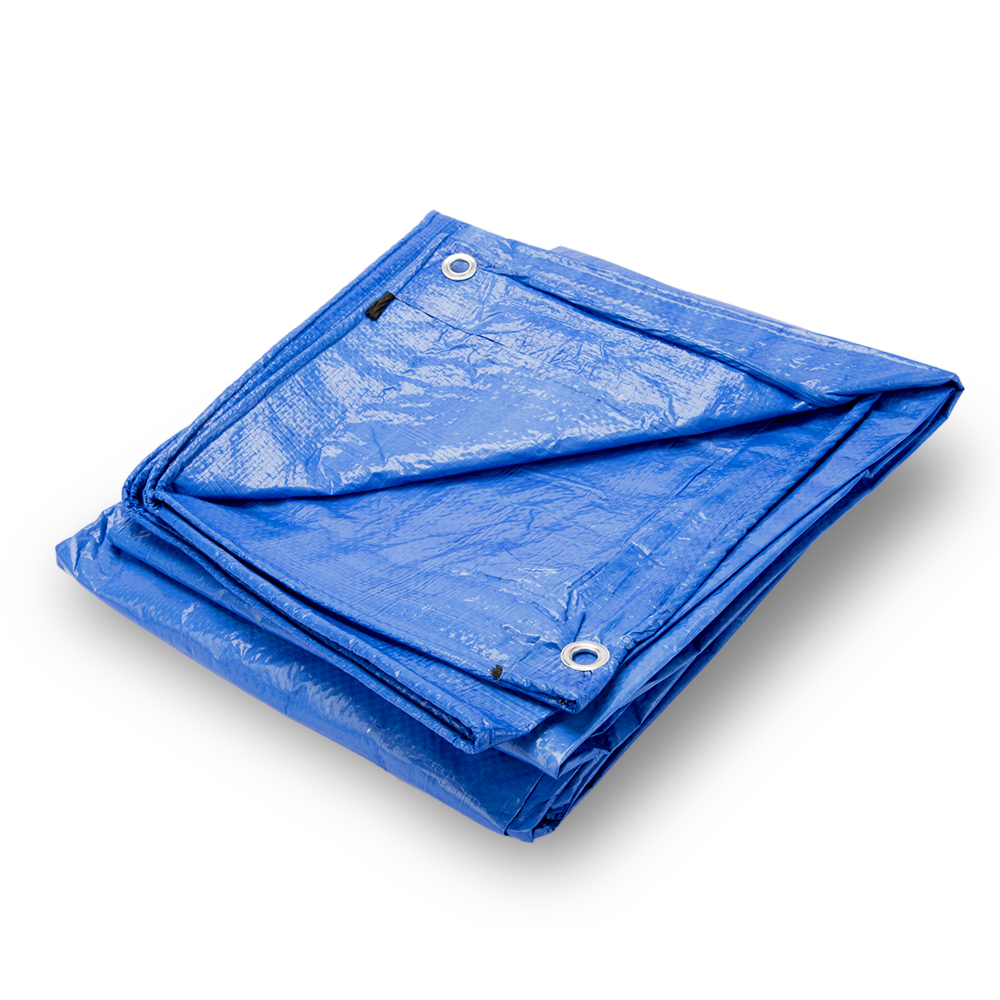 B-air Grizzly Tarps 8 X 10 Feet Blue Multi Purpose Waterproof Poly Cover 5 Mil Thick 8 X 8 Weave - image 4 of 8