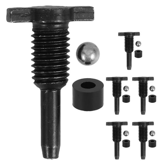 TABLZONE 6Sets Hydraulic Vertical Jack Seal Kit with Return Valve and Oil Reservoir Plug for Automotive Repair