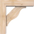 thumbnail image 3 of Ekena Millwork 5 1/2"W x 20"D x 20"H Funston Block Smooth Bracket w/ Offset Brace, Douglas Fir, 3 of 25