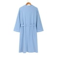 thumbnail image 4 of Summer Robe For Women Womens Bath Robes Terry Cloth For Women Short Waffle, Made Of Cotton Cotton Robe Towel Womens Light Blue Bathrobe, 4 of 9