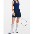 thumbnail image 4 of Top-kevin Women Pleated Tennis Skirt Set Two Piece Racerback Golf Outfits High Waisted Pickleball Skirt with Shorts, 4 of 7