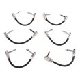 thumbnail image 1 of Guitar Effect Pedal Cable Right Angle Pedal Board Cables Guitar Accessories for Microphone Amplifier, 1 of 7