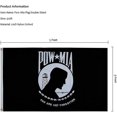 thumbnail image 2 of Bandera de Pow Mia bordada de 3 x 5 para exteriores, resistente de doble cara, banderas de guerra que no se olvidan, nailon 300d militar fabricado en Estados Unidos, banderas de Pow para ext, 2 of 5