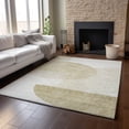 thumbnail image 5 of HomeRoots 655818 10 x 14 ft. Brown & Ivory Geometric Transitional Washable Machine Made Rectangle Area Rug with UV Protection, 5 of 8