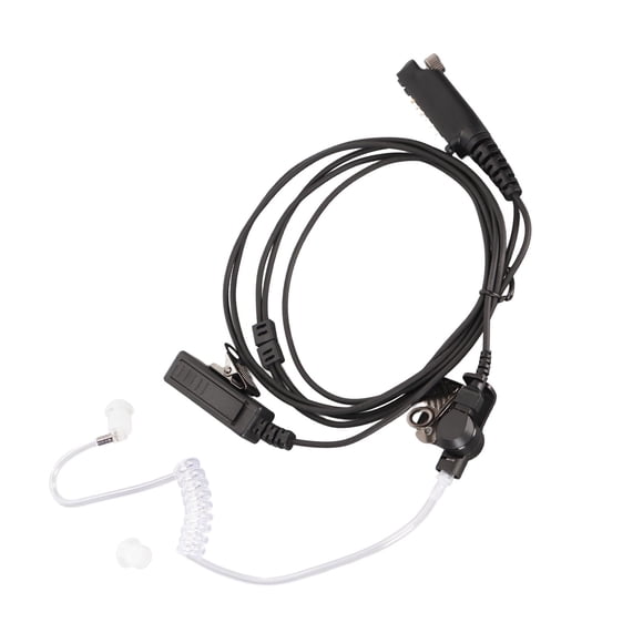 Auriculares De Tubo Acústico, Tubo Transparente Compacto, Auricular Walkie Talkie Duradero, Micrófono Sensible Para STP9000