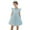 Blue, variant on Toddler Girls Dresses Fly Sleeve Casual Flexibility Sequin Princess Dress Clothes for Kids Size 3-4T