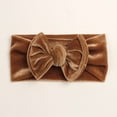 thumbnail image 2 of Baby Girl Bows Christmas Velvet Baby Headbands Big Baby Bows Wide Head Wrap Hair Accessories for Toddlers Newborn Infants Kids 0-24Month, 2 of 2