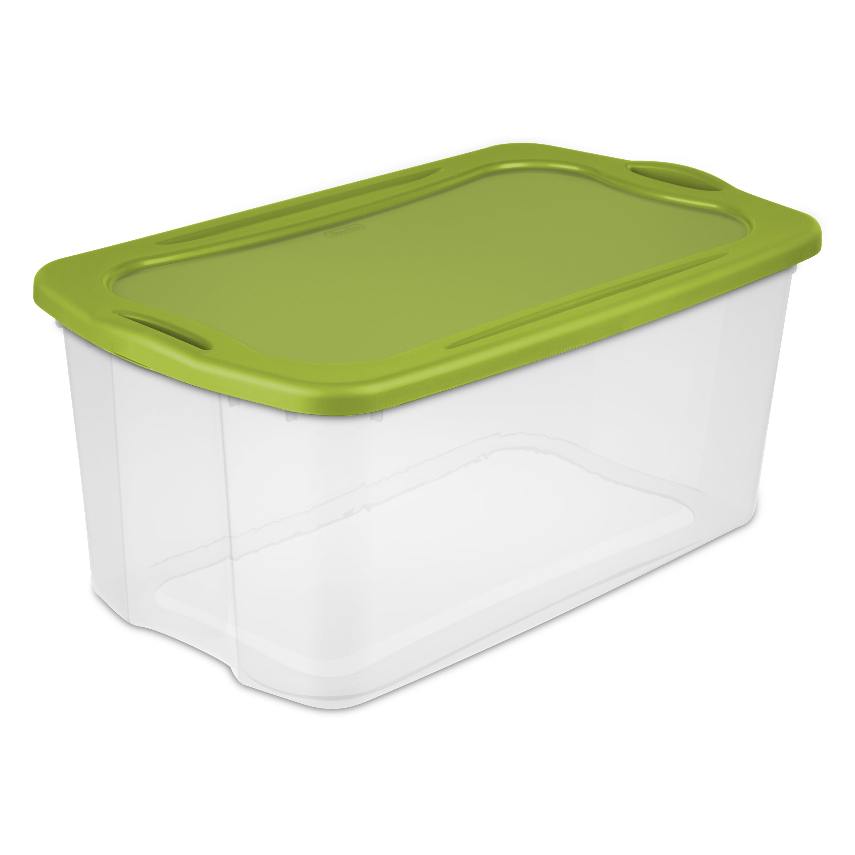 4 Plastic Storage Bins 120 Qt Clear Stackable Container Totes Boxes