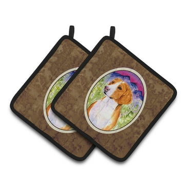 Carolines Treasures SS1020PTHD Drever Pair of Pot Holders, 7.5HX7.5W, multicolor