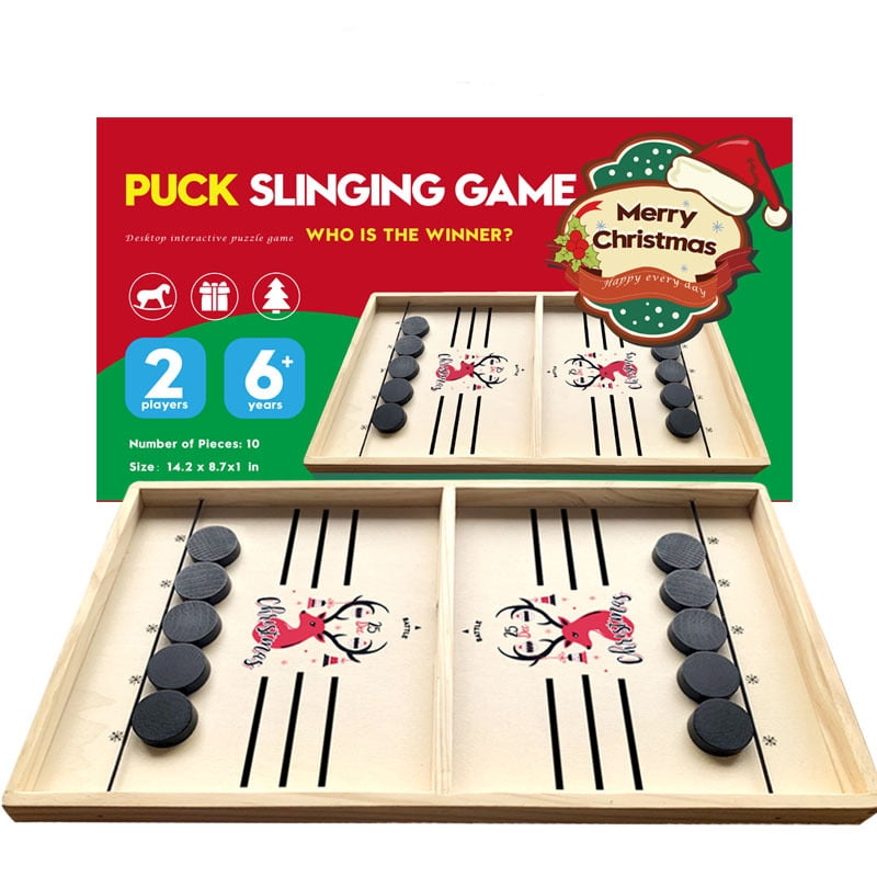 Fast Sling Puck Game Paced Desktop Winner PK Table Game Board Family Toys Gift 