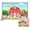 5.9x3.6FT, variant on Farm Red Barn Theme Cute Backdrop Cartoon Farm Animals Theme Background Party Supplies Green Pastureland Barnyard Harvest Scenery for Baby Shower Kids Birthday Cake Table Banner Photo Shoot Props