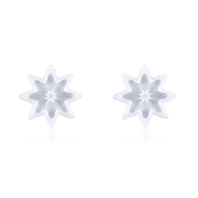 maskred Snowflake Molds Pendant DIY Craft Tree Mirror Handmade Ornament Mold New Year Present Resin Mould Flexible Casting Type 2 2Set