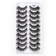 thumbnail image 2 of 10 Pairs False Eyelashes Cat-eyes Natural 3D Fluffy Eyelashes Extension Dense Y603, 2 of 2