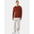 thumbnail image 4 of Athlux Men's Waffle Crewneck Pullover with Long Sleeves, Size S-3XL, 4 of 5