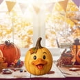 thumbnail image 5 of Cute Duck Pumpkin Figurine, Farm Animal Resin Statue Fall Thanksgiving Halloween Decoration, Rustic Cottage Farmhouse Tabletop Ornament for Porch Garden Shelf Mantel Harvest Home Decor, 5 of 5