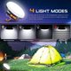 thumbnail image 2 of Camping portátil, luz de tienda recargable USB de 4800 Mah con base magnética, lámpara LED resistente al agua IP65 4 modos de iluminación para acampar senderismo, 2 of 5