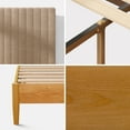 thumbnail image 5 of Zinus Amelia 41" Wood Platform Bed Frame with Upholstered Headboard, Queen, 5 of 10