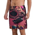 thumbnail image 2 of Fotbe Romantic Heart Guitar Trajes de Baño Estampados para Hombre, Shorts de Verano de Secado Rápido, Ropa de Playa, Bañadores-Small, 2 of 6
