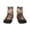 2 Black-2, variant on Haired White Horse Pattern Quarter Crew Socks,Toe Seamed Ankle Socks,Cotton Cushioned Breathable Athletic Crew Sports Socks
