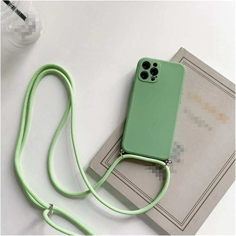 CUSTYPE for iPhone 13 Pro Max Crossbody Case with Strap Lanyard, Designer  Leather Protective iPhone Case with Stand for Women, Two Ways Metal