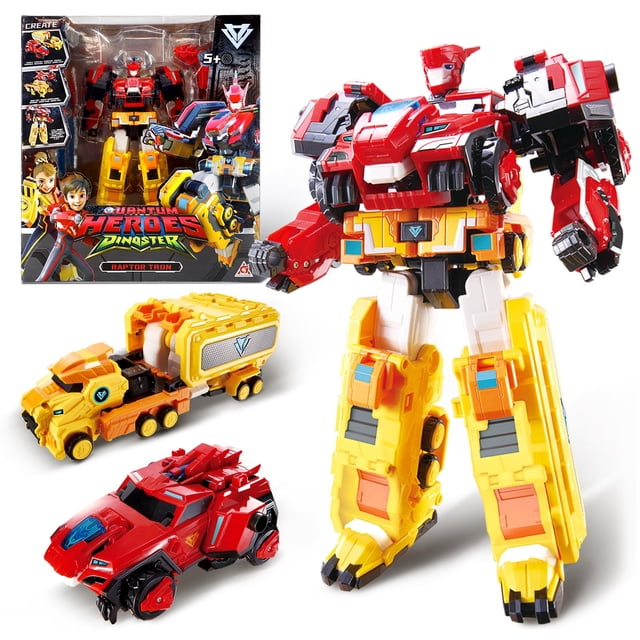 Robot transformable QUANTUM HEROES DINOSTER de 28 cm 3 en 1