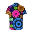 thumbnail image 5 of Fankiway Mode Hommes Confortable Impression Manches Courtes Col Rabattu Chemisier Hommes Chemises Manches Courtes Casual Revers Chemise à Col, 5 of 5