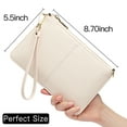 thumbnail image 3 of Sendefn Leather Wristlet Clutch Small Women Crossbody Shoulder Bag Wallet Purses RIFD Card Slots, 3 of 7