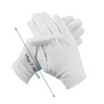 thumbnail image 2 of Cotton Gloves for Dry Hands, 10 Pcs White Cloth Gloves, Breathable Fit Most, Moisturizing Cosmetic Gloves for Sensitive Skin, Spa Work Inspection, 2 of 5