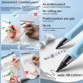 thumbnail image 4 of shiyou-Inkless Magic Pencil Infinity Magic Pencils Inkless Pencil Infinity Pencil with Eraser Everlasting Pencil Infinity Reusable Pencil Forever Pencils Mixed 4PCS Pencil+4PCS Black Pencil Tips, 4 of 4