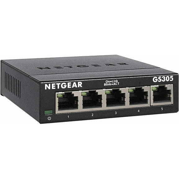 Netgear 5-Port Gigabit Ethernet Unmanaged Essentials Switch (GS305)