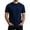 C156/Navy, variant on XIYON Men's T-Shirts Short Sleeve Knit T Shirts Breathable Wicking Crew Neck Casual Tee Shirt For Daily Wear And Layering Streetwear Comfort