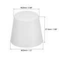 thumbnail image 2 of Uxcell 25mm to 33mm Solid Silicone Rubber Tapered Plug White for Powder Coating, Painting,2 Pack, 2 of 5