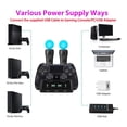 thumbnail image 2 of Controlador PS4 en + Controlador PS Move Soporte Carga Dual para Controlador Juegos PS4, 2 of 9