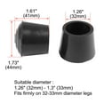 thumbnail image 2 of Protector de pies de muebles de goma Unique Bargains, tapa de extremo de pierna, 32 mm, diámetro interno de 1 1/4", 2 piezas, 2 of 7