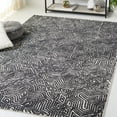 thumbnail image 2 of SAFAVIEH Micro-Loop Marvyn Medallion Area Rug, Ivory/Black, 6' x 9', 2 of 9