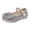 A-Beige15, variant on Girls Mary Jane Dress Shoes Sparkly Rhinestone Bow Soft Sole Flats Summer Party Prom Wedding Footwear For Kids Toddler 2-16Y