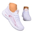 thumbnail image 3 of YLYL Women Sneakers Lace up Arch Support Breathable Mesh Non Slip Gym Workout Running Walking Shoes, 3 of 9