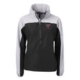 thumbnail image 2 of Women's Cutter & Buck  Black/Gray Texas A&M Aggies Vault Charter Eco Recycled Half-Zip Anorak Jacket, 2 of 3