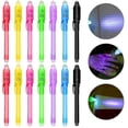 thumbnail image 1 of Pack Of 14 Secret Pens With Uv Light Reusable Invisible Writing Pens, 1 of 4