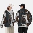 thumbnail image 3 of Rocae Dog Wrapped in Towel 1 Print Breathable Sun Protection Hoodie Quick-Dry Lightweight Long Sleeve Hoodie Unisex Running Sports Shirt XX-Large, 3 of 9