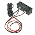 thumbnail image 3 of CENL 12V 3in1 Vehicle Car Kit Thermometer + Voltmeter + Clock LED Digital Display, 3 of 9