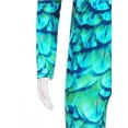 thumbnail image 6 of Zaldita Kids Girls One Piece Unitards Long Sleeve Turtleneck Unitard Fish Scale Full Body Catsuit Teal 145-150/L, 6 of 7