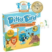 Ditty Bird Interactive Educational Children's Sound Book, Safari Animal Sounds