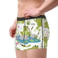 thumbnail image 2 of Yiaed Cartoon Frogs Print Men's Soft Cotton Boxer Shorts Breathable Boxers Underwear Moisture-Wicking Underwear Stretch Boxer Briefs for Man-Large, 2 of 5