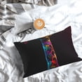 thumbnail image 5 of Yiaed Neon Psychedelic Giraffe Print Brushed Microfiber Envelope Pillowcases, Standard,Envelope Closure Pillow Cases(No pillow core)-16"x24", 5 of 6