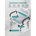 thumbnail image 3 of Silla de ducha VFAUOSIT para personas mayores y discapacitadas con capacidad de 250 kg, 3 of 9