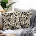 thumbnail image 3 of Outdoor Pillow Cover Black White Flowers Set of 2 Waterproof Throw Pillowcases Vintage Floral Decorative Patio Furniture Pillows for Couch Garden Indoor & Outdoor Use, 3 of 9